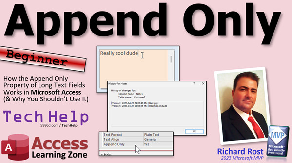 Append Only in Microsoft Access