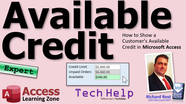 Available Credit in Microsoft Access