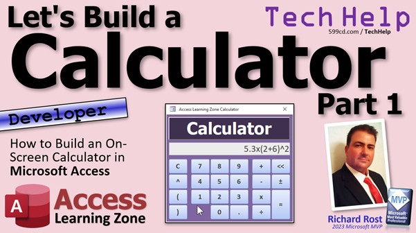 Build a Calculator in Microsoft Access Part 1