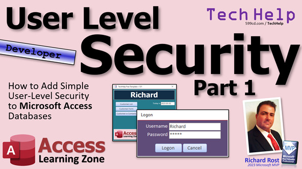 User Level Security in Microsoft Access Part 1