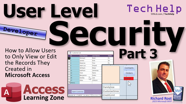 User Level Security in Microsoft Access Part 3
